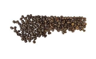 Coffee bean on white background photo