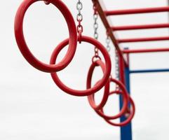 Sports equipment outdoor playground rings photo