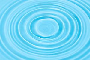 Blue Water background texture with Drop circles on water surface photo