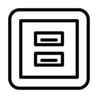 usb socket line icon vector illustration