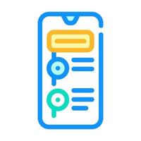 app for time management color icon vector illustration