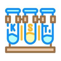 inorganic chemistry color icon vector illustration