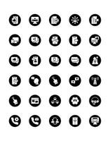 social media Icon Set 30 isolated on white background vector