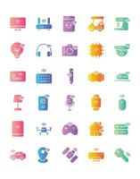 Internet Of Things Icon Set 30 isolated on white background vector