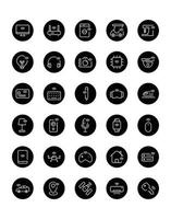 Internet Of Things Icon Set 30 isolated on white background vector