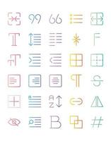 Edit Tools Icon Set 30 isolated on white background vector