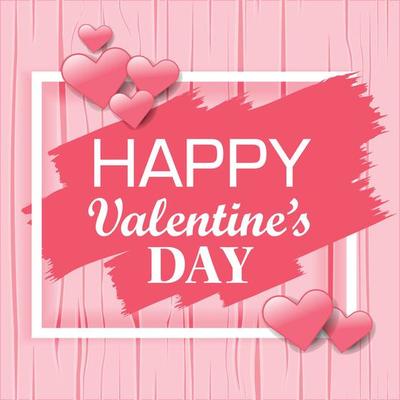 Happy valentine banner template