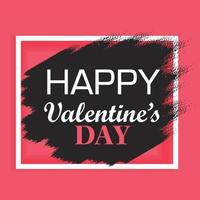 Happy valentine banner template vector