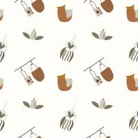 Seamless pattern in boho style. abstract hand drawn illustration vector