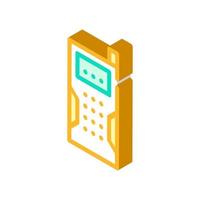 laser rangefinder device isometric icon vector illustration