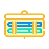 insulin injection set box color icon vector illustration