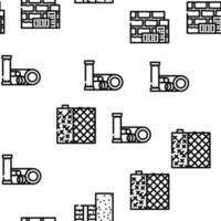 Building Material Vector Seamless Pattern