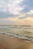 Landscape of tropical beach nature and clouds on horizon in Thailand. Summer relax outdoor concept. photo