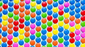 Rainbow Colored Candy Coated Chocolate Buttons pattern Background 3d rendering photo