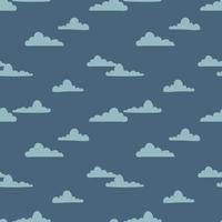 Cloud Seamless vector pattern for fabric, background, paper and others.