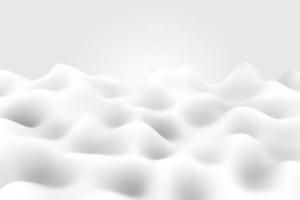 Abstract dynamic twisted wave on grey and white gradient background. 3d illustration photo