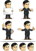 Businessman or Company Executive Customizable Mascot 8 vector