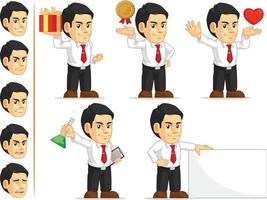 Office Worker Customizable Mascot 4 vector