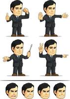 Businessman or Company Executive Customizable Mascot 4 vector