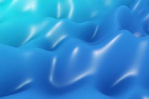 Navy blue digital background. Abstract dynamic folds 3d illustration. Fluidly soft wave wallpaper photo