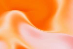 textura de desenfoque ondulado naranja pastel. Fondo de degradado líquido de holograma abstracto renderizado 3d foto