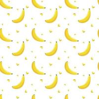 Cute banana seamless repeat pattern vector