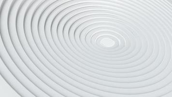 círculo concéntrico 3d resumen fondo brillante con círculos blancos tubos retorcidos caóticamente geometría 3d ilustración foto