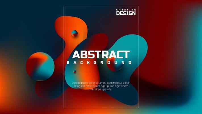 abstract colorful gradient fluid background. vector illustration