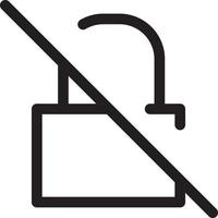 No Lock icon Design vector