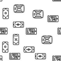 Viewfinder Smartphone Function Vector Seamless Pattern