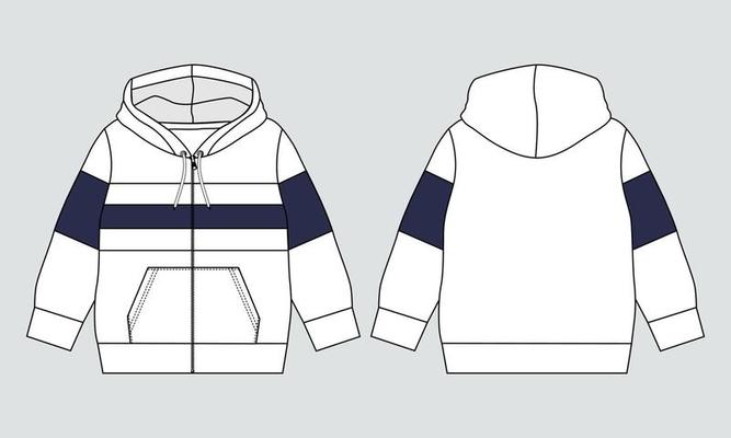 Hoodie Template Vector Art Icons and Graphics for Free Download