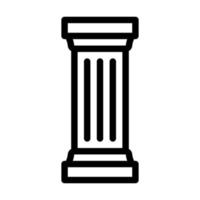 columns and posts line icon vector illustration