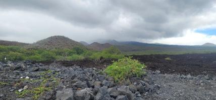 Hoapili trail lava field in Maui Hawaii photo