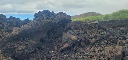 campo de lava del sendero hoapili en maui hawaii foto