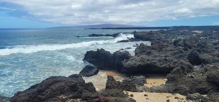 campo de lava del sendero hoapili en maui hawaii foto