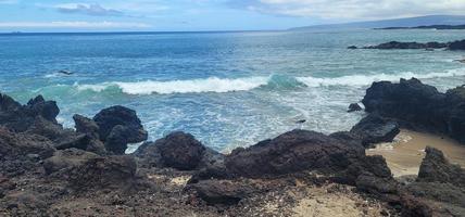 Hoapili trail lava field in Maui Hawaii photo