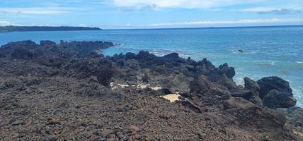 campo de lava del sendero hoapili en maui hawaii foto