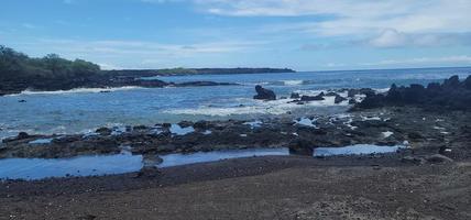 Hoapili trail lava field in Maui Hawaii photo