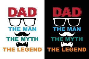 FATHER'S DAY T-SHIRT DESIGN TEMPLATE vector