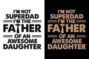 FATHER'S DAY T-SHIRT DESIGN TEMPLATE vector