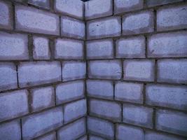 Modern white brick wall texture for background. photo