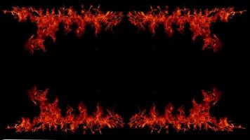 Flame Flame Texture For Strange Shape Fire Background Flame meat that is burned from the stove or from cooking. danger feeling abstract black background Suitable for banners or advertisements. photo