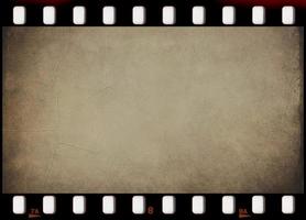 35mm old movie film film mockup frame background. photo