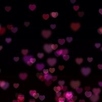 The pink bokeh background depicts love and romance, ideal for Valentine's Day cards, February 14th. photo