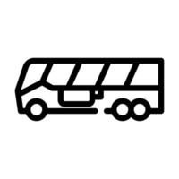 icono de línea de autobús de biogás de gas ilustración vectorial vector