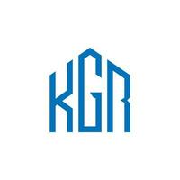diseño de logotipo de casa kgr vector