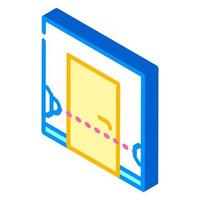 beam sensor isometric icon vector illustration color