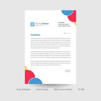 Corporate letterhead design template