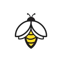 Bee logo vector