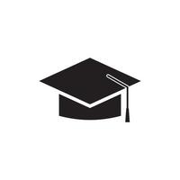 Graduation hat logo  vector illustration design